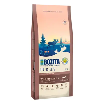 2x11kg Bozita Dog Purely Grain Free Puppy & Junior jávorszarvas száraz kutyatáp