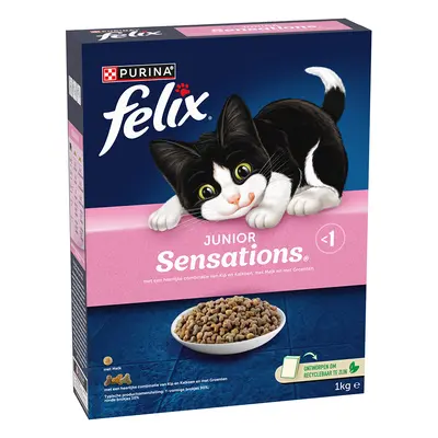 4x1kg Felix Junior Sensations száraz macskatáp