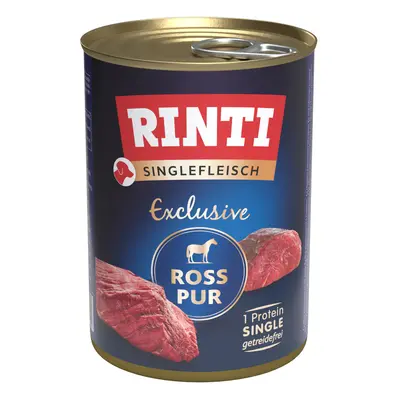 6x400g RINTI Singlefleisch Exclusive Ló pur nedves kutyatáp