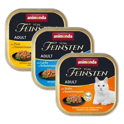 32x100g animonda vom Feinsten Adult No Grain szószban nedves macskatáp