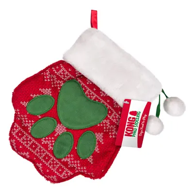 KONG Holiday Stocking Paw kutyáknak és macskáknak - Kb. H 27 x Sz 22 x Ma 3 cm