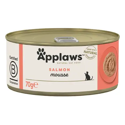 24x70g Applaws Mousse nedves macskatáp- Lazac