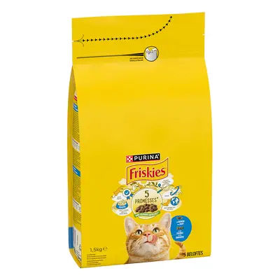 1,5kg PURINA Friskies Adult Cat lazac & zöldség száraz macskatáp