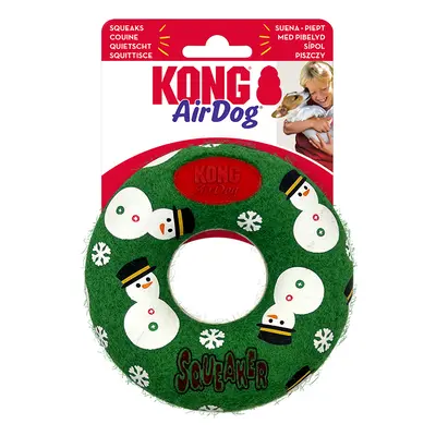 KONG Holiday AirDog Squeaker Donut kutyajáték - Kb. Ø12,7cm kutya