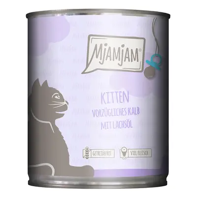 6x800g MjAMjAM Kitten - Szaftos csirke lazacolajjal nedves macskatáp