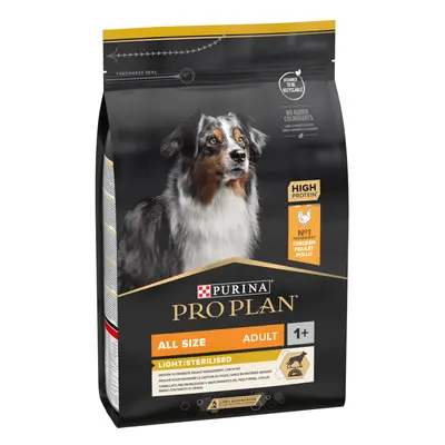 2x3kg PURINA PRO PLAN All Sizes Adult Light/Sterilised száraz kutyatáp