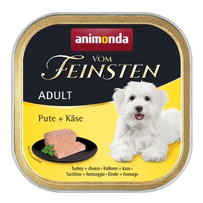 22x150g animonda vom Feinsten Adult Pulyka & sajt nedves kutyatáp