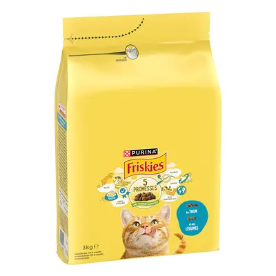 3kg PURINA Friskies Adult Cat tonhal & zöldség száraz macskatáp