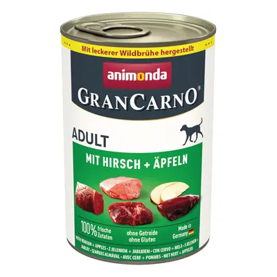 12x400g animonda GranCarno Original Adult Szarvas & alma nedves kutyatáp