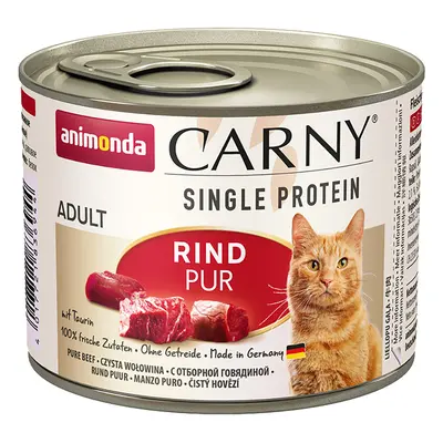 12x200g animonda Carny Single Protein Adult nedves macskatáp- Marha pur