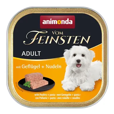 22x150g animonda vom Feinsten Adult Szárnyas & tészta nedves kutyatáp