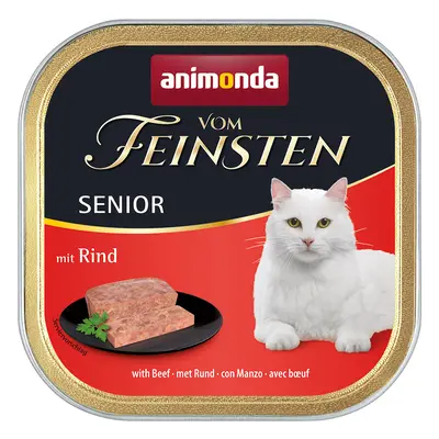 32x100g animonda vom Feinsten Senior nedves macskatáp vegyesen