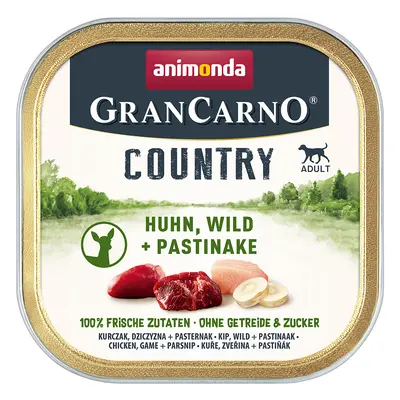 22x150g animonda GranCarno Adult Country Csirke, vad & pasztinák nedves kutyatáp