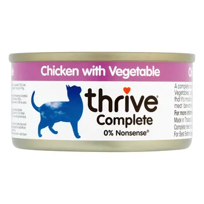 24x75g Thrive Complete csirke & zöldség nedves macskatáp