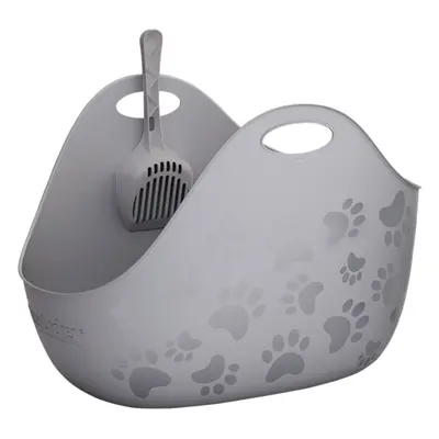 Litter Genie® Litter Box alomtálca macskáknak, szürke