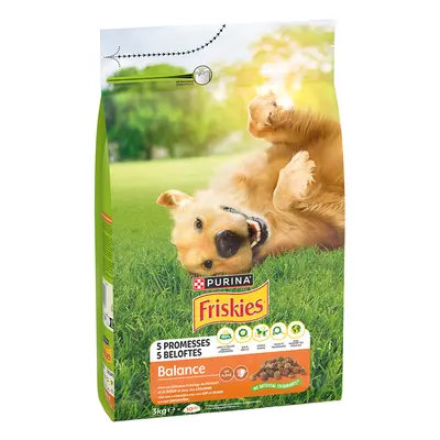 3kg PURINA Friskies Balance Dog csirke, marha & zöldség száraz kutyatáp