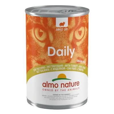 6x400g Almo Nature Daily Menu Pulyka nedves macskaeledel