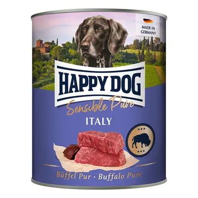 12x800g Happy Dog Sensible Pure nedves kutyaeledel- Italy (bivaly pur)