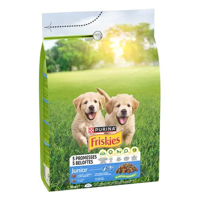 3kg PURINA Friskies Dog Junior csirke & zöldség száraz kutyatáp