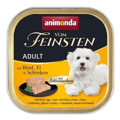 22x150g animonda vom Feinsten Adult Ínyenc töltelék marha, tojás & sonka nedves kutyatáp