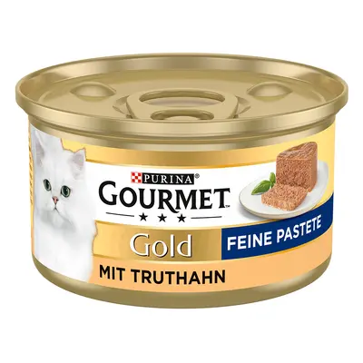 48x85g Gourmet Gold Paté nedves macskatáp- Pulyka