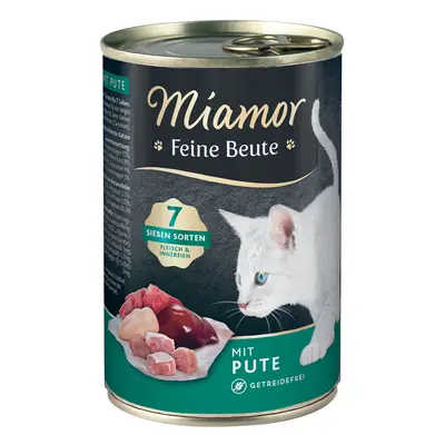 24x400g Miamor Feine Beute nedves macskatáp-pulyka