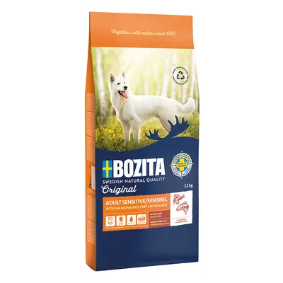 2x12kg Bozita Original Adult Sensitive bőr & szőrzet száraz kutyatáp