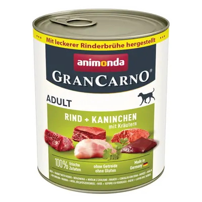 6x800g animonda GranCarno Original Adult marha, nyúl & fűszernövények nedves kutyatáp