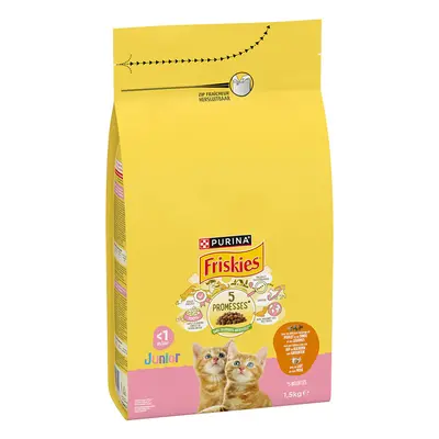 2x1,5kg PURINA Friskies marha, csirke & zöldség száraz macskatáp