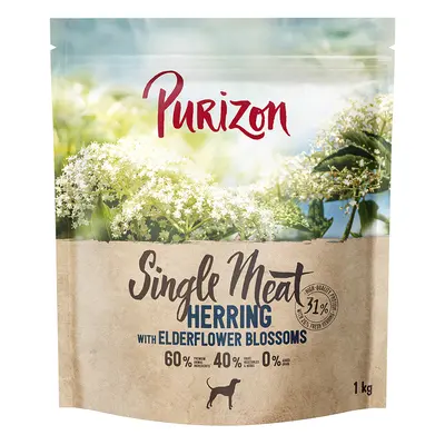 4x1kg Purizon Single Meat hering & bodzavirág száraz kutyatáp