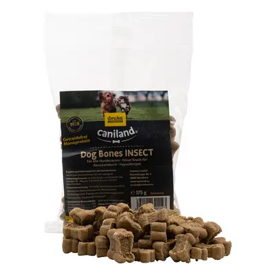 3x175g Caniland Dog Bones Insect kutyasnack rovarfehérjével