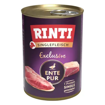 24x400g RINTI Singlefleisch Exclusive kacsa pur nedves kutyatáp