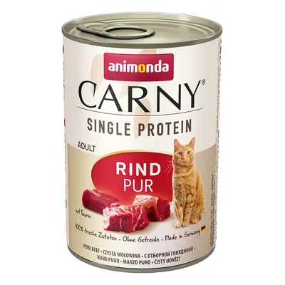 6x400g animonda Carny Single Protein Adult nedves macskatáp- Marha pur