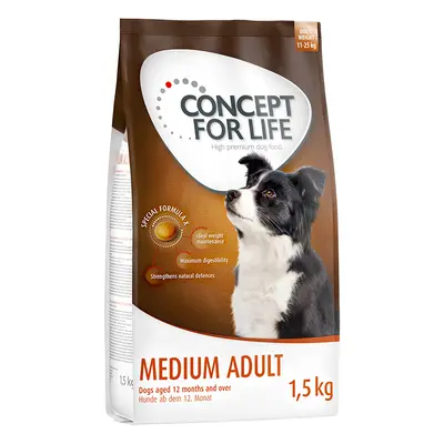 4x1,5kg Concept for Life Medium Adult száraz kutyatáp 10% kedvezménnnyel