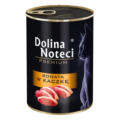 12x400g, Dolina Noteci Premium, kacsában gazdag nedves macskatáp