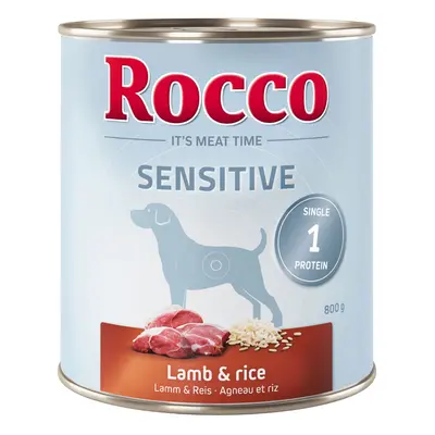 24x800g Rocco Sensitive bárány & rizs nedves kutyatáp