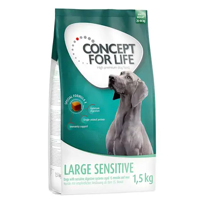 4x1,5kg Concept for Life Large Sensitive száraz kutyatáp 10% kedvezménnnyel