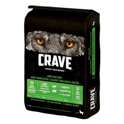 11,5kg Crave Adult bárány & marha száraz kutyatáp