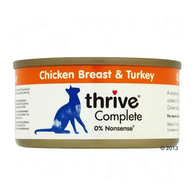 24x75g Thrive Complete csirkemell & pulyka nedves macskatáp