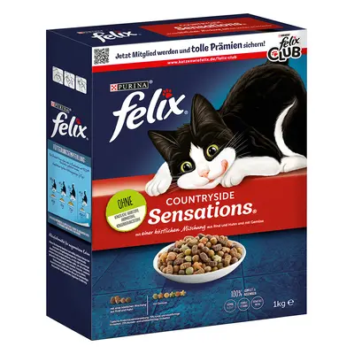 4x1kg Felix Countryside Sensations marha száraz macskatáp