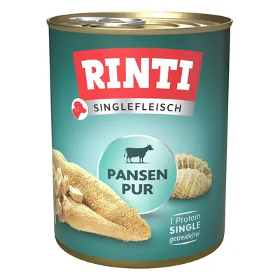 6x800 g Rinti Singlefleisch nedves kutyatáp- pacal pur