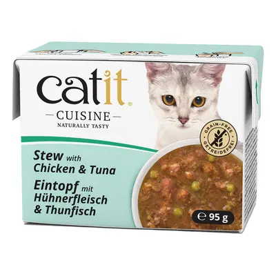 24x85g Catit Cuisine ragu Csirke & tonhal nedves macskatáp