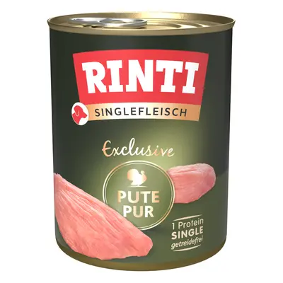 24x800g RINTI Singlefleisch Exclusive pulyka pur nedves kutyatáp