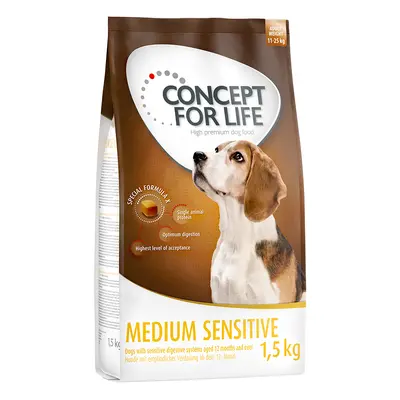 4x1,5kg Concept for Life Medium Sensitive száraz kutyatáp 10% kedvezménnnyel