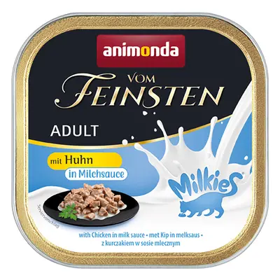 36x100g animonda Vom Feinsten Adult Milkies Csirke tejes szószban nedves macskatáp