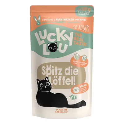 48x125g Lucky Lou Adult Szárnyas & nyúl nedves macskatáp