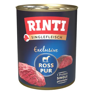 6x800g RINTI Singlefleisch Exclusive ló pur nedves kutyatáp