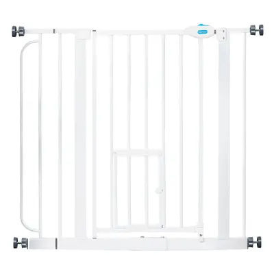 Carlson Pet Gate zárórács macskaajtóval - M 76,2 cm, Sz 73,66 - 92,71 cm