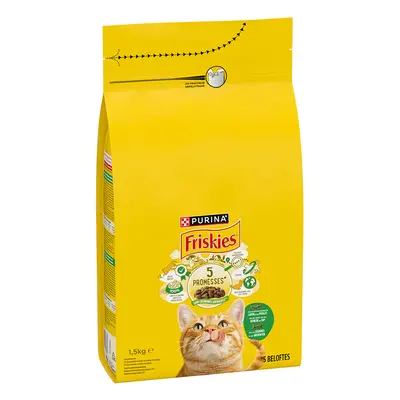 1,5kg PURINA Friskies Adult nyúl, csirke & zöldség száraz macskatáp