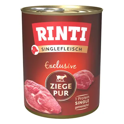 24x800g RINTI Singlefleisch Exclusive kecske pur nedves kutyatáp